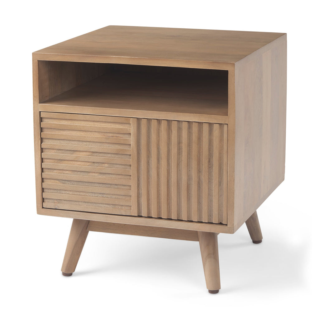 Mercana Sable 19" x 19" x 21" Solid Wood Side Table