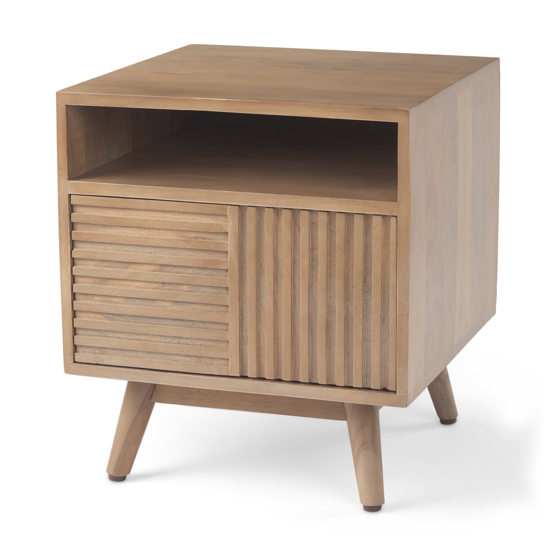 Mercana Sable 19" x 19" x 21" Solid Wood Side Table