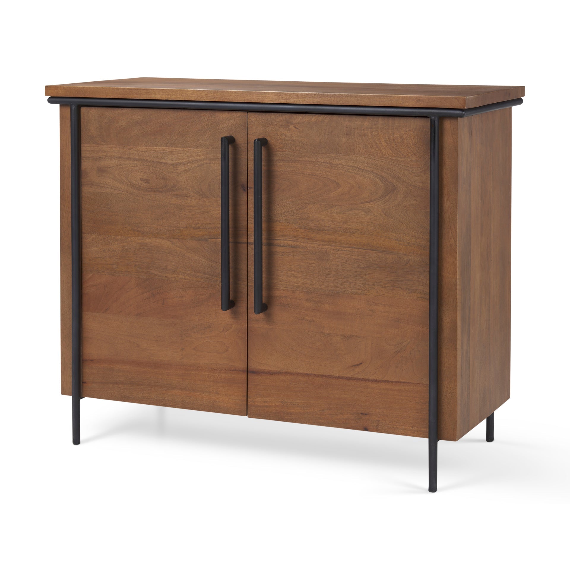 Mercana Maddox 40" x 18.5" x 32.8" Iron,Solid Wood Accent Cabinet