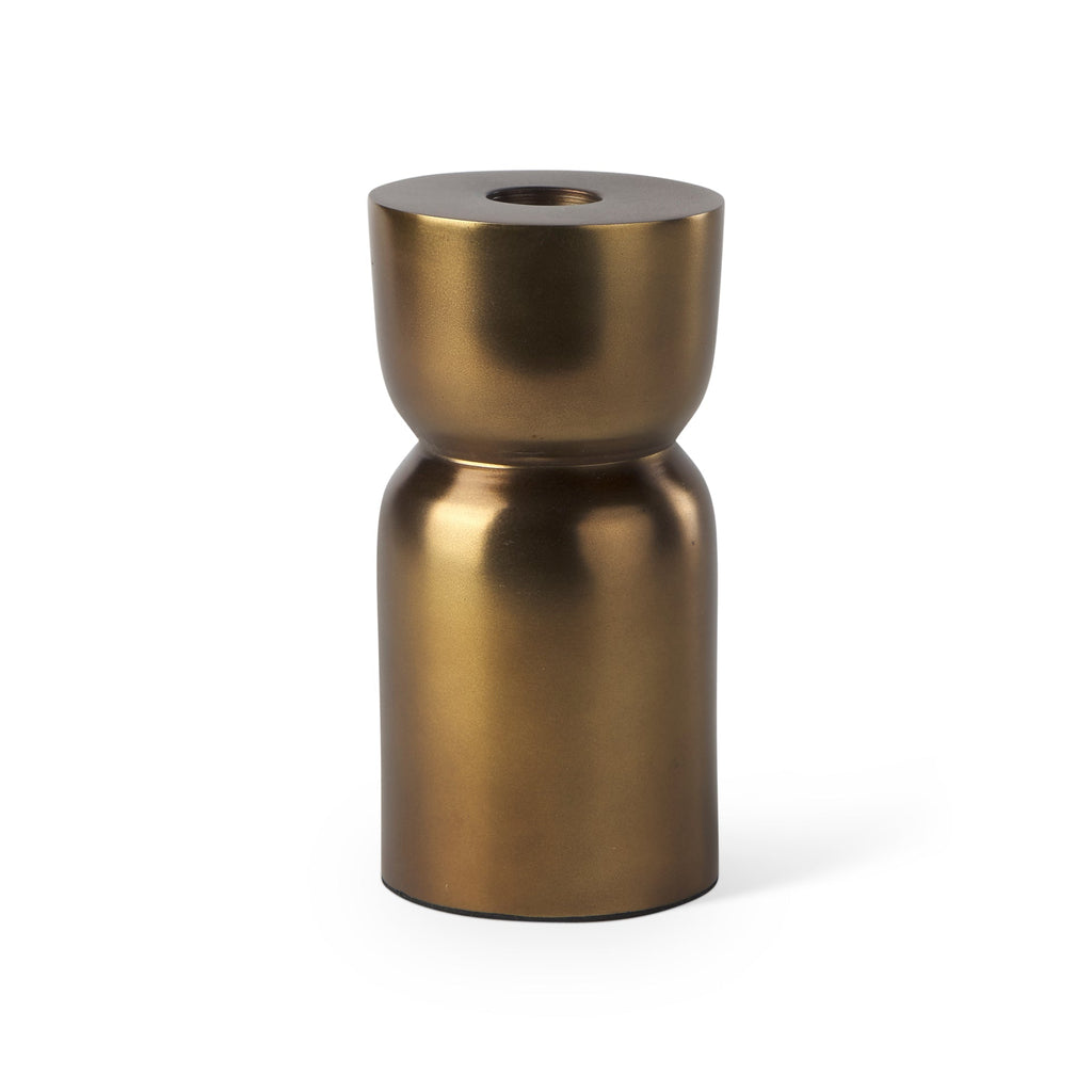 Mercana Malta 2.5" x 2.5" x 5" Metal Candle Holder