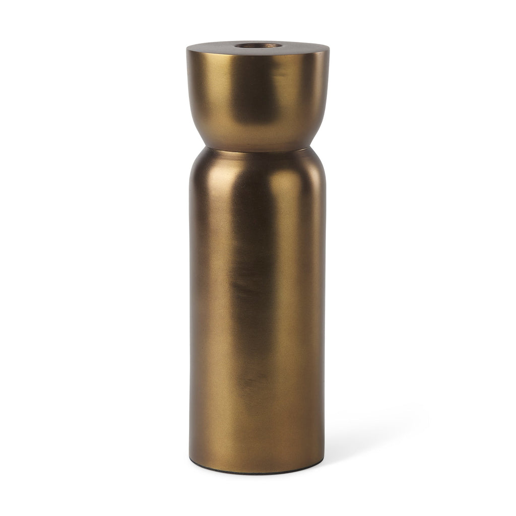 Mercana Malta 2.5" x 2.5" x 7.5" Metal Candle Holder