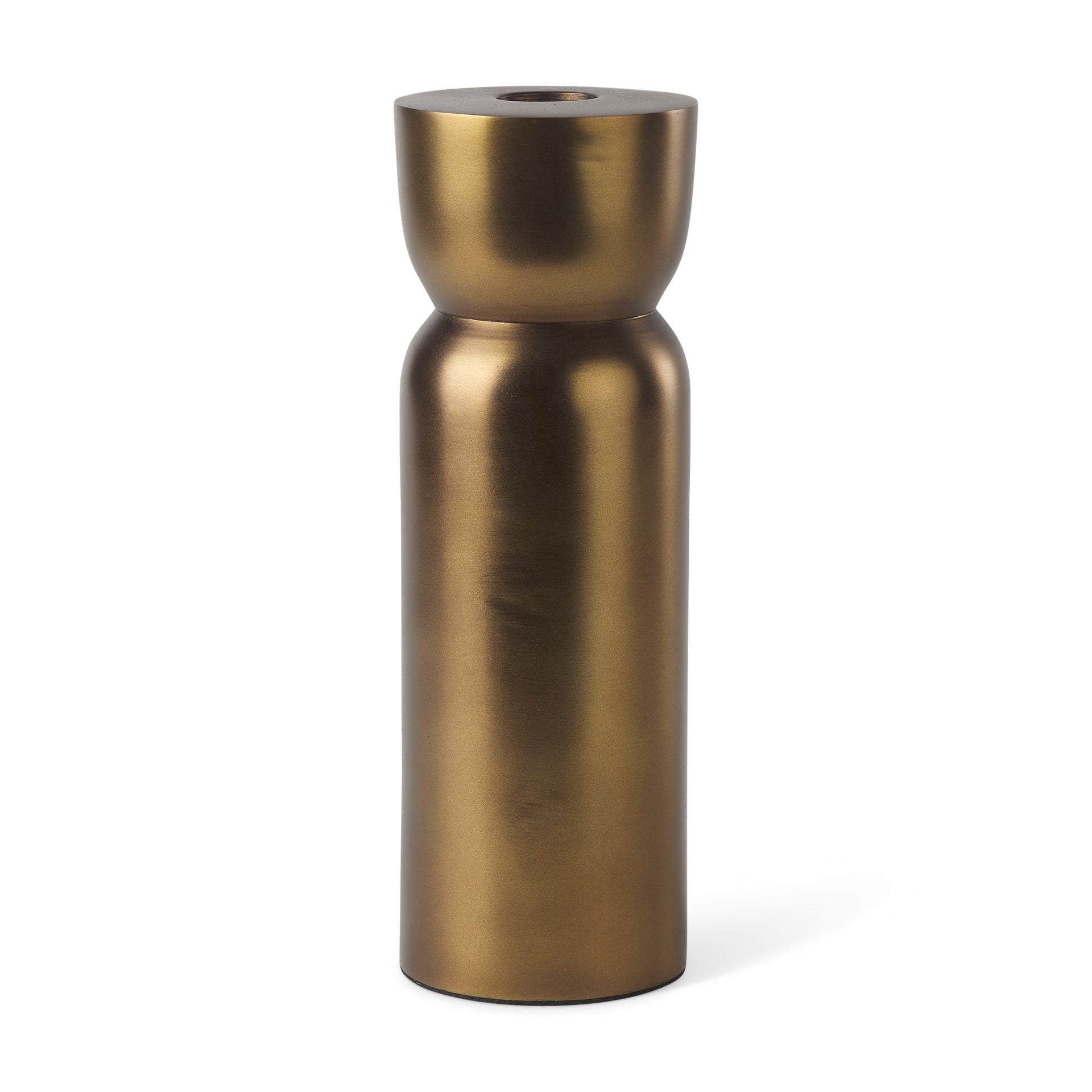 Mercana Malta 2.5" x 2.5" x 7.5" Metal Candle Holder