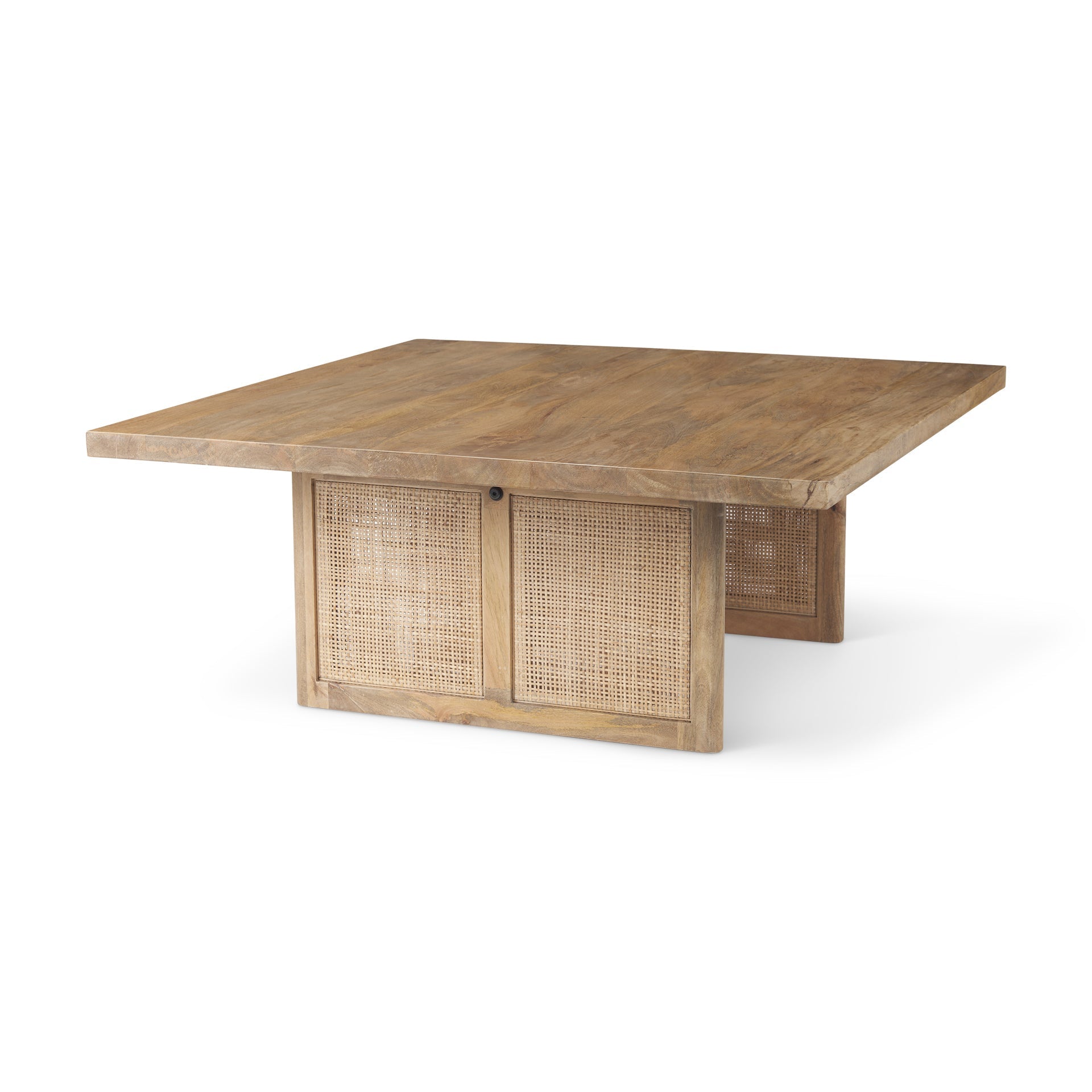 Mercana Grier 42" x 42" x 17" Solid Wood Coffee Table