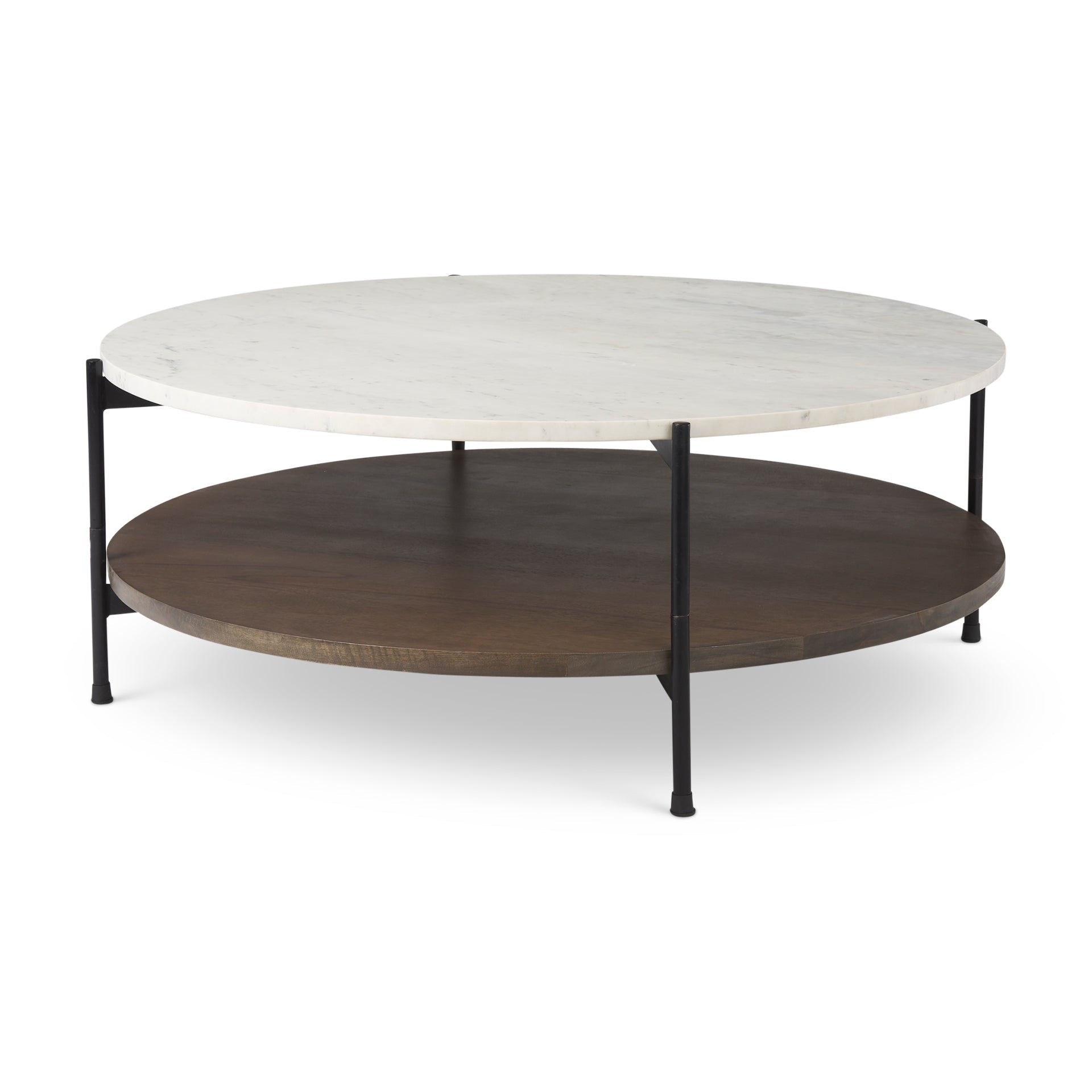 Mercana Larkin 43.5" x 43.5" x 16" Wood Coffee Table