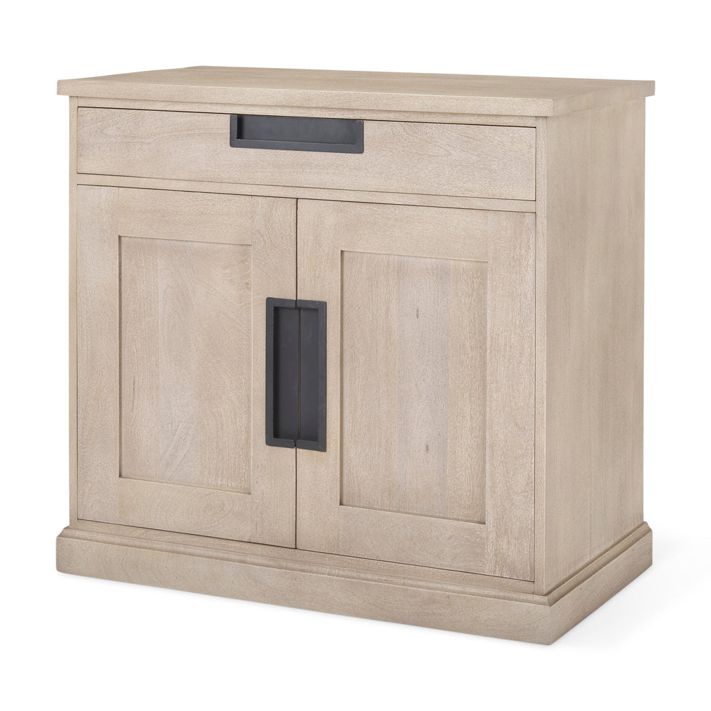 Mercana Braxton 33.5" x 18.5" x 31.5" Solid Wood Accent Cabinet