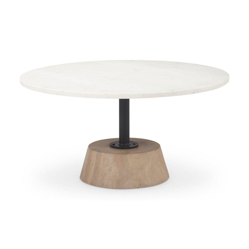 Mercana Maxwell 34" x 34" x 16" Stone Coffee Table