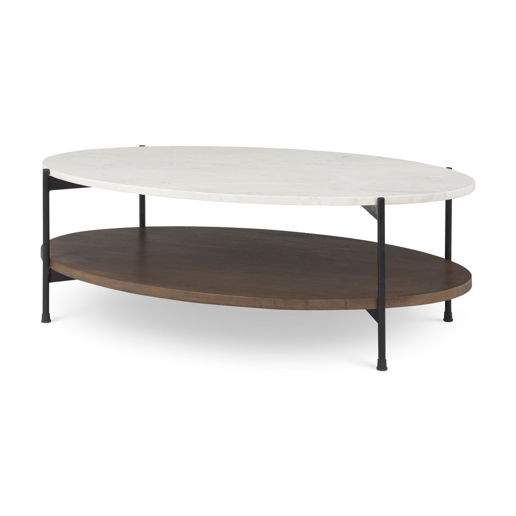 Mercana Larkin 48" x 30" x 16" Solid Wood Coffee Table