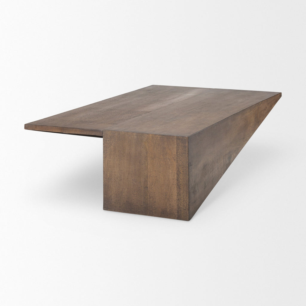 Mercana West 55" x 14" x 32" Solid Wood Coffee Table