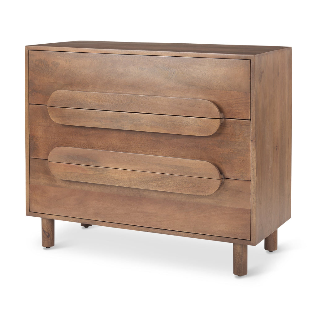 Mercana Astrid 36" x 17" x 30.3" Solid Wood Accent Cabinet