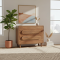 Mercana Astrid 36" x 17" x 30.3" Solid Wood Accent Cabinet