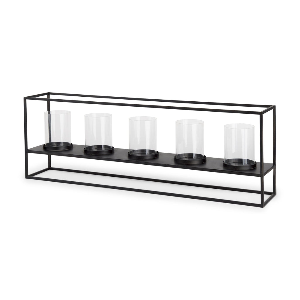 Mercana Cindy 27" x 4.9" x 9.1" Metal Candle Holder