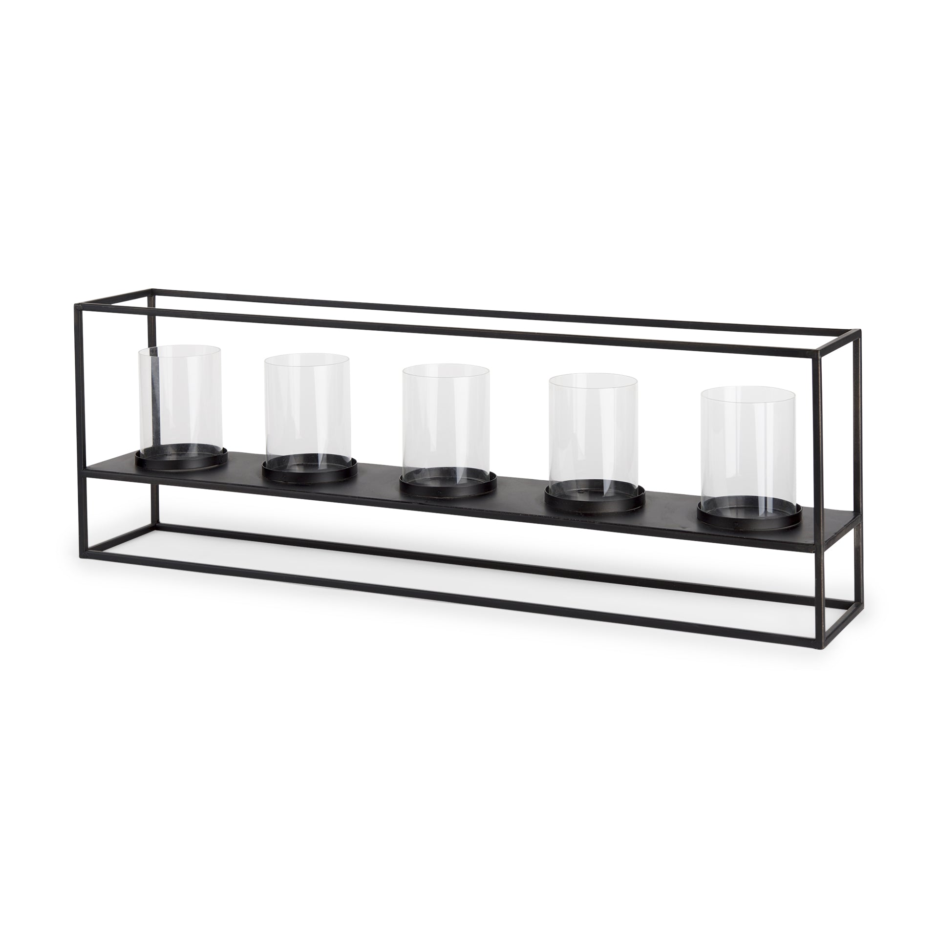 Mercana Cindy 27" x 4.9" x 9.1" Metal Candle Holder