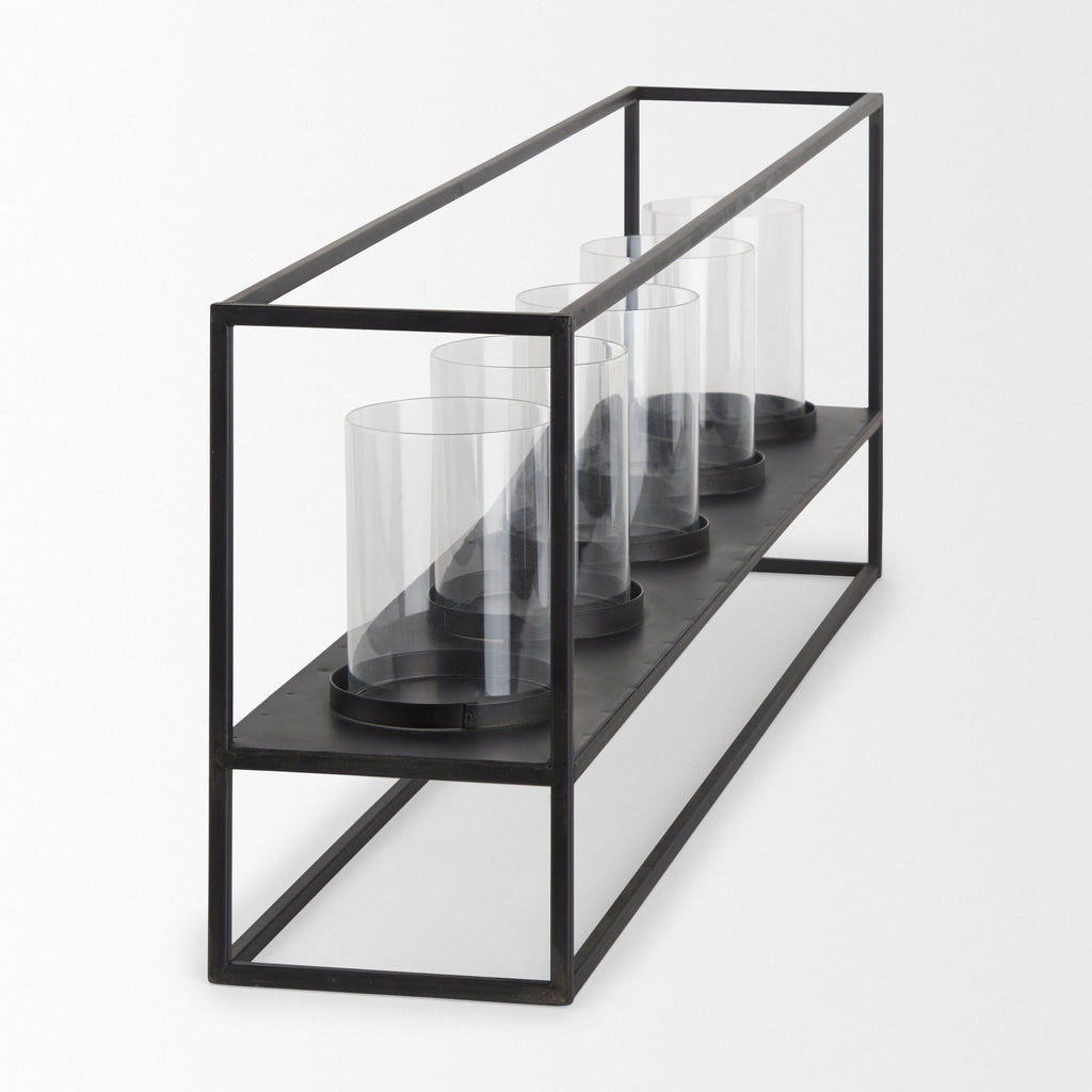 Mercana Cindy 27" x 4.9" x 9.1" Metal Candle Holder