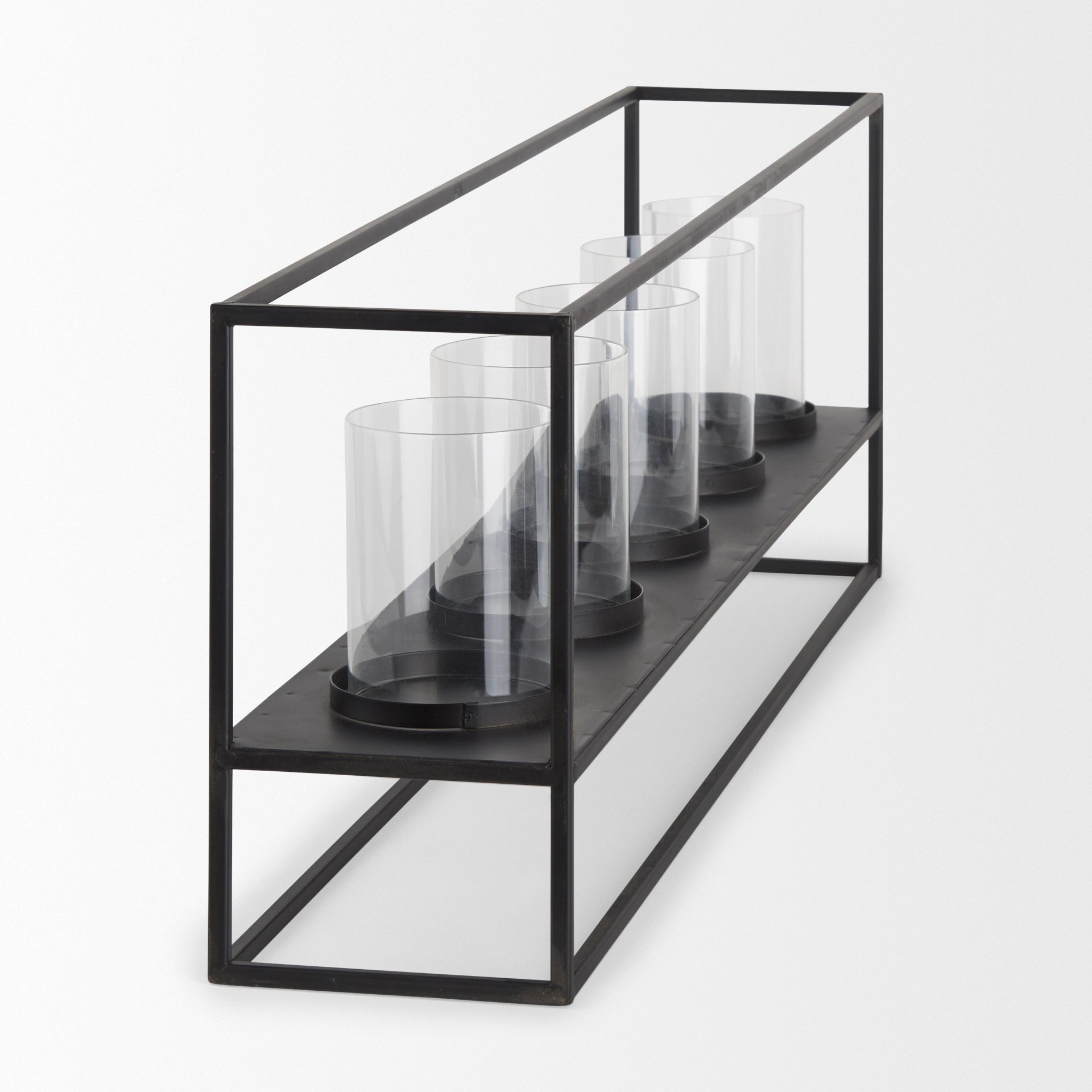 Mercana Cindy 27" x 4.9" x 9.1" Metal Candle Holder