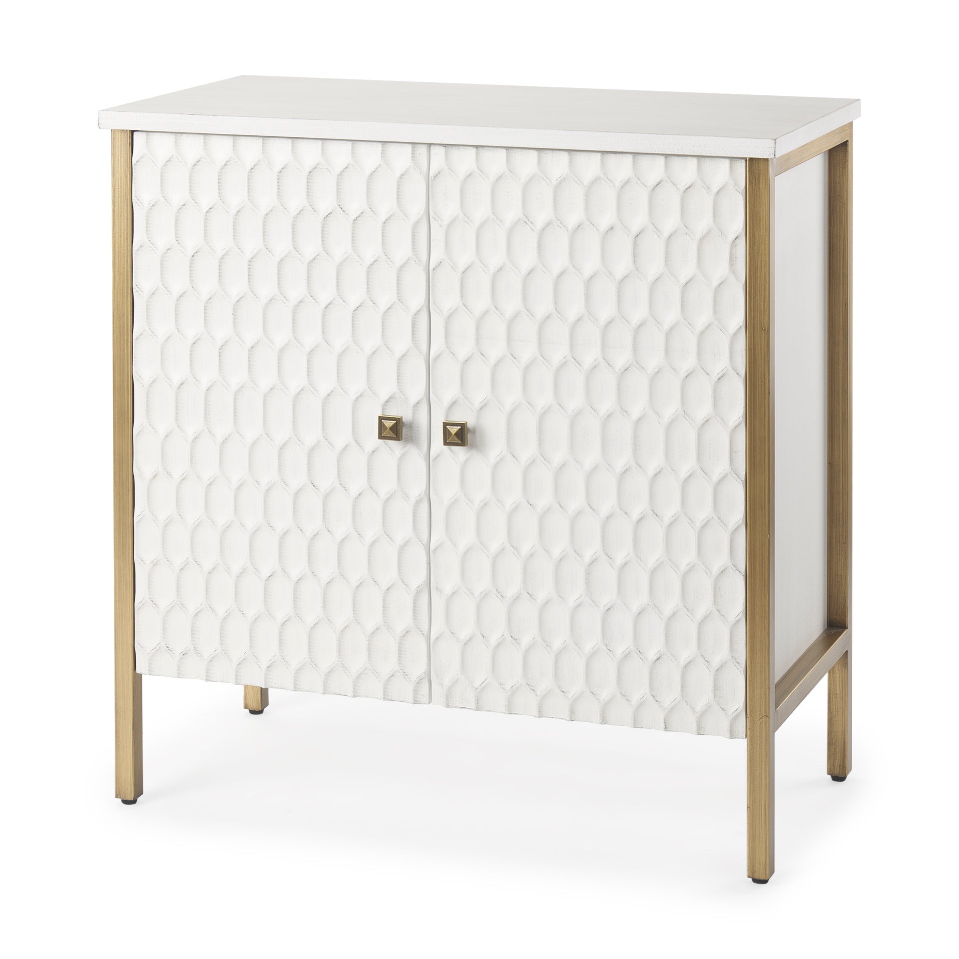 Mercana Savannah 31.5" x 15.7" x 31.5" Iron Accent Cabinet