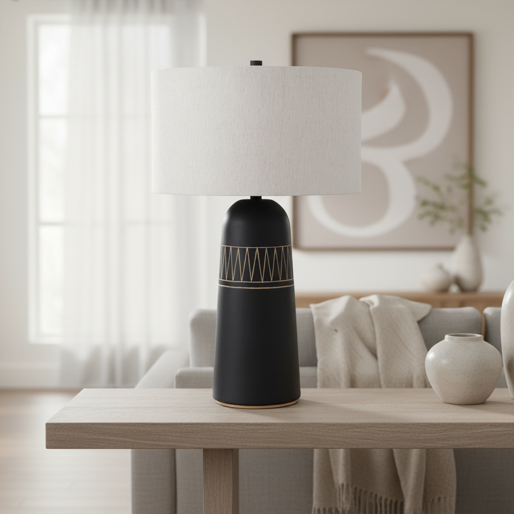 Mercana Javier 18" x 18" x 30" Ceramic Table Lamp