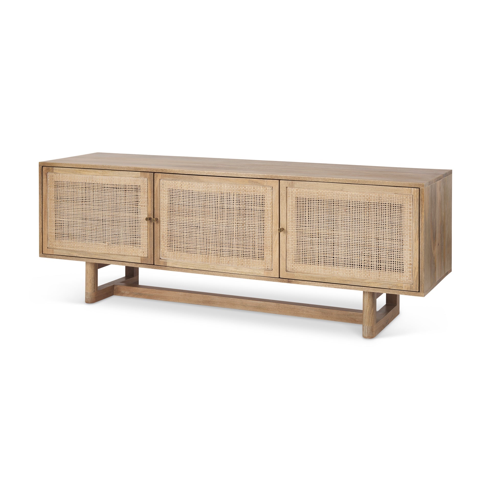 Mercana Grier 65" x 18.8" x 23" Solid Wood Media Unit