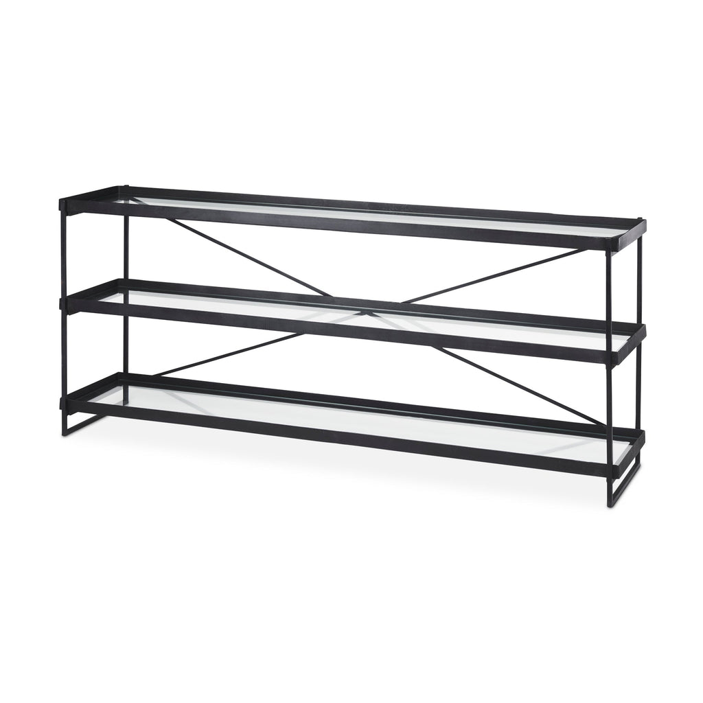 Mercana Trey 72" x 16.3" x 30" Iron Console Table