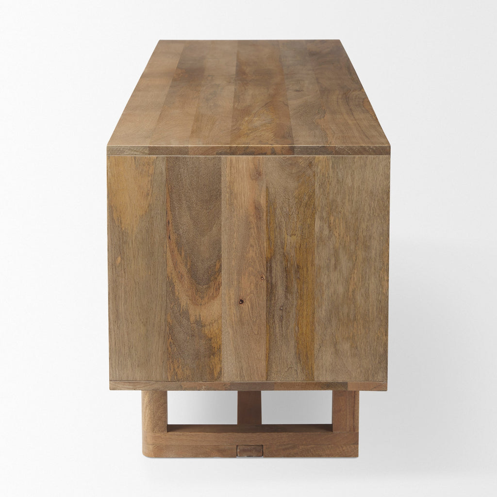 Mercana Grier 65" x 18.8" x 23" Solid Wood Media Unit