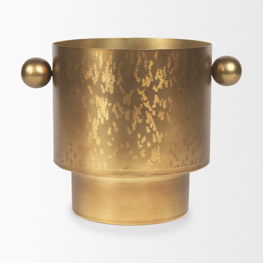 Mercana Juno 11" x 8" x 8.5" Metal Vase