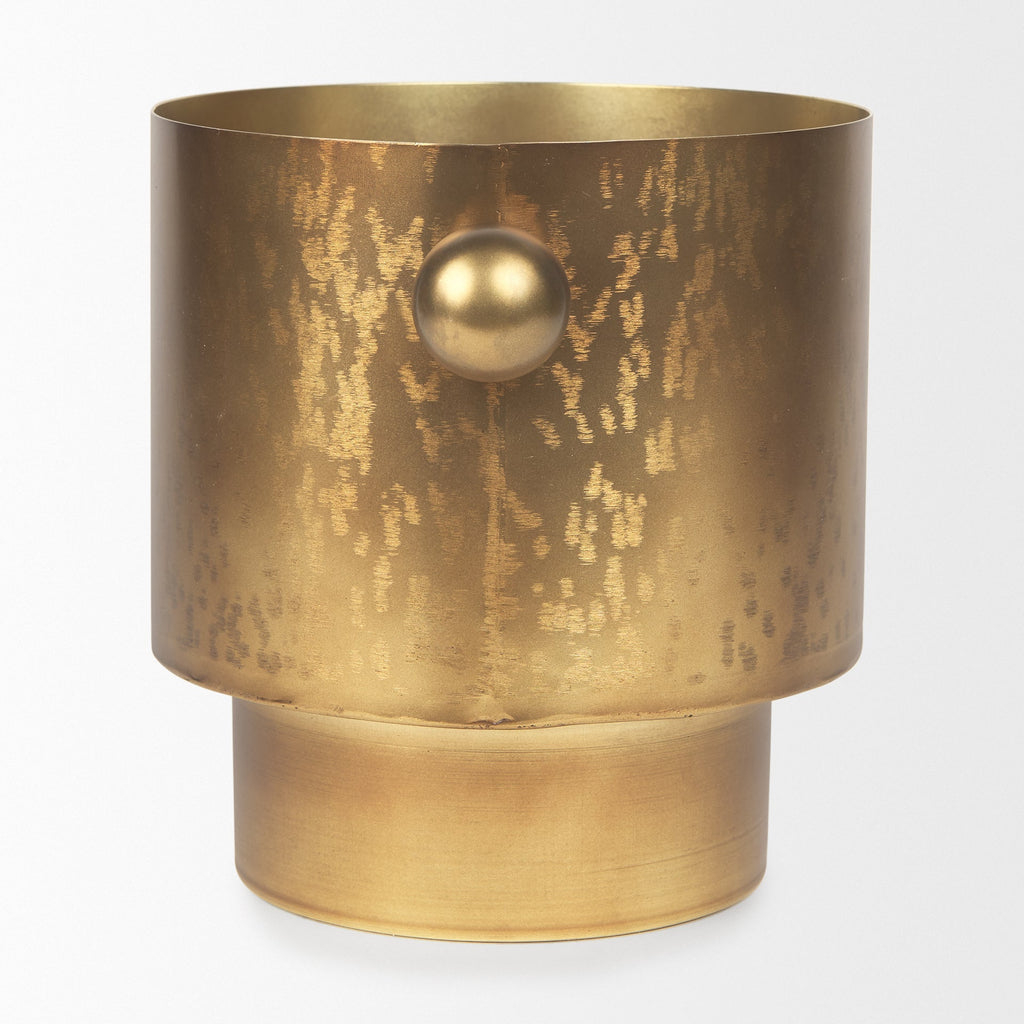 Mercana Juno 11" x 8" x 8.5" Metal Vase