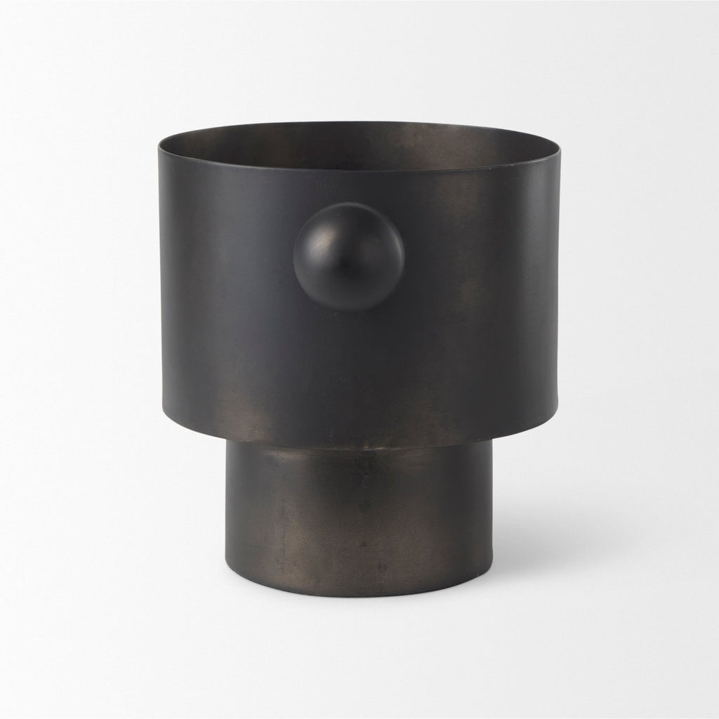 Mercana Juno 8.5" x 6" x 6.5" Metal Vase