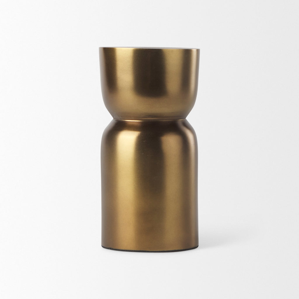 Mercana Malta 2.5" x 2.5" x 5" Metal Candle Holder