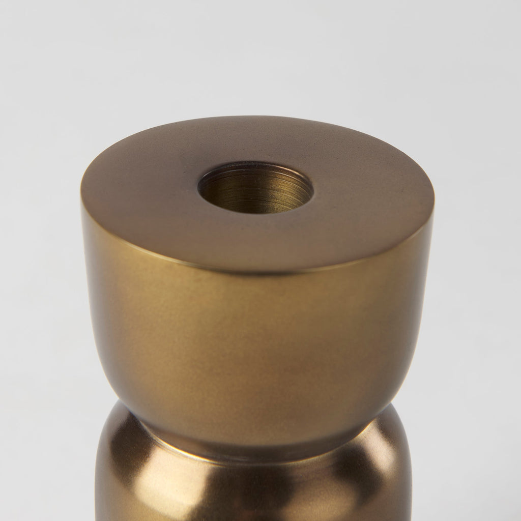 Mercana Malta 2.5" x 2.5" x 5" Metal Candle Holder