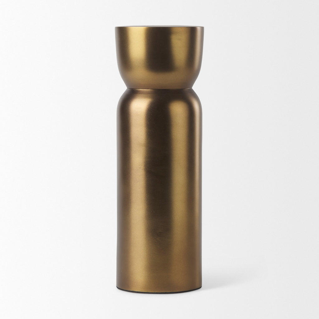 Mercana Malta 2.5" x 2.5" x 7.5" Metal Candle Holder