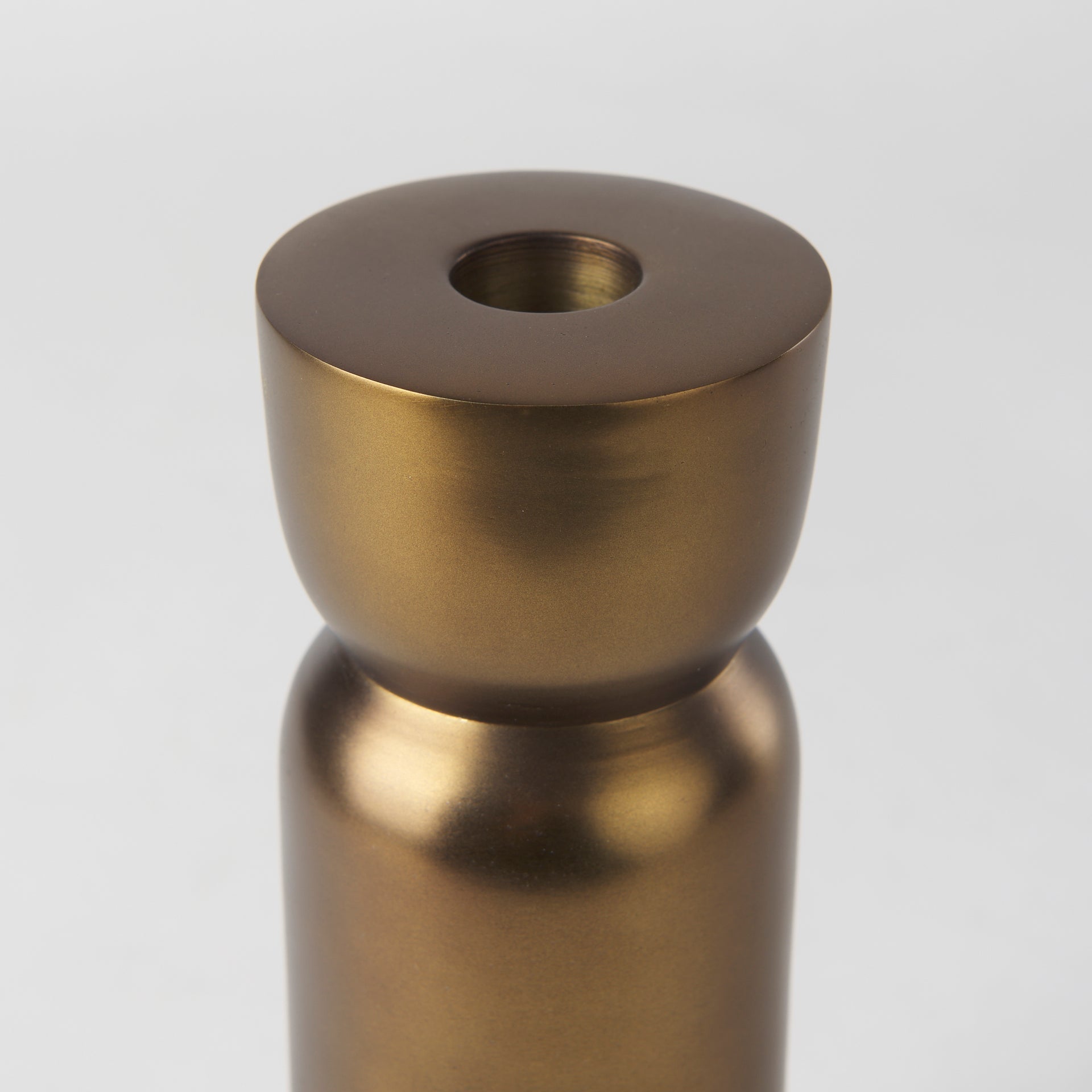Mercana Malta 2.5" x 2.5" x 7.5" Metal Candle Holder