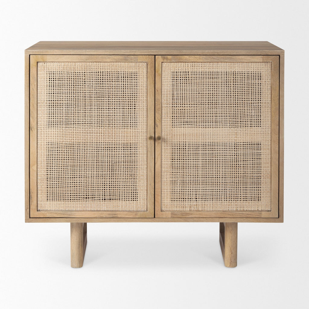 Mercana Grier 36" x 18.8" x 31" Solid Wood Accent Cabinet