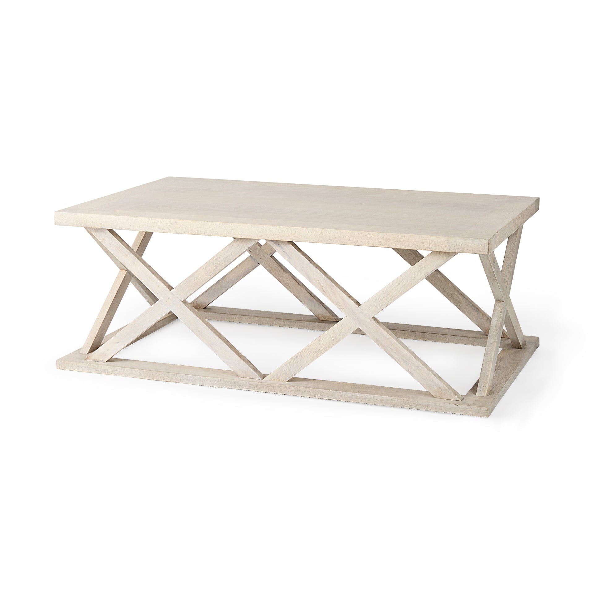 Mercana Forsey 48" x 28" x 17.5" Solid Wood Coffee Table