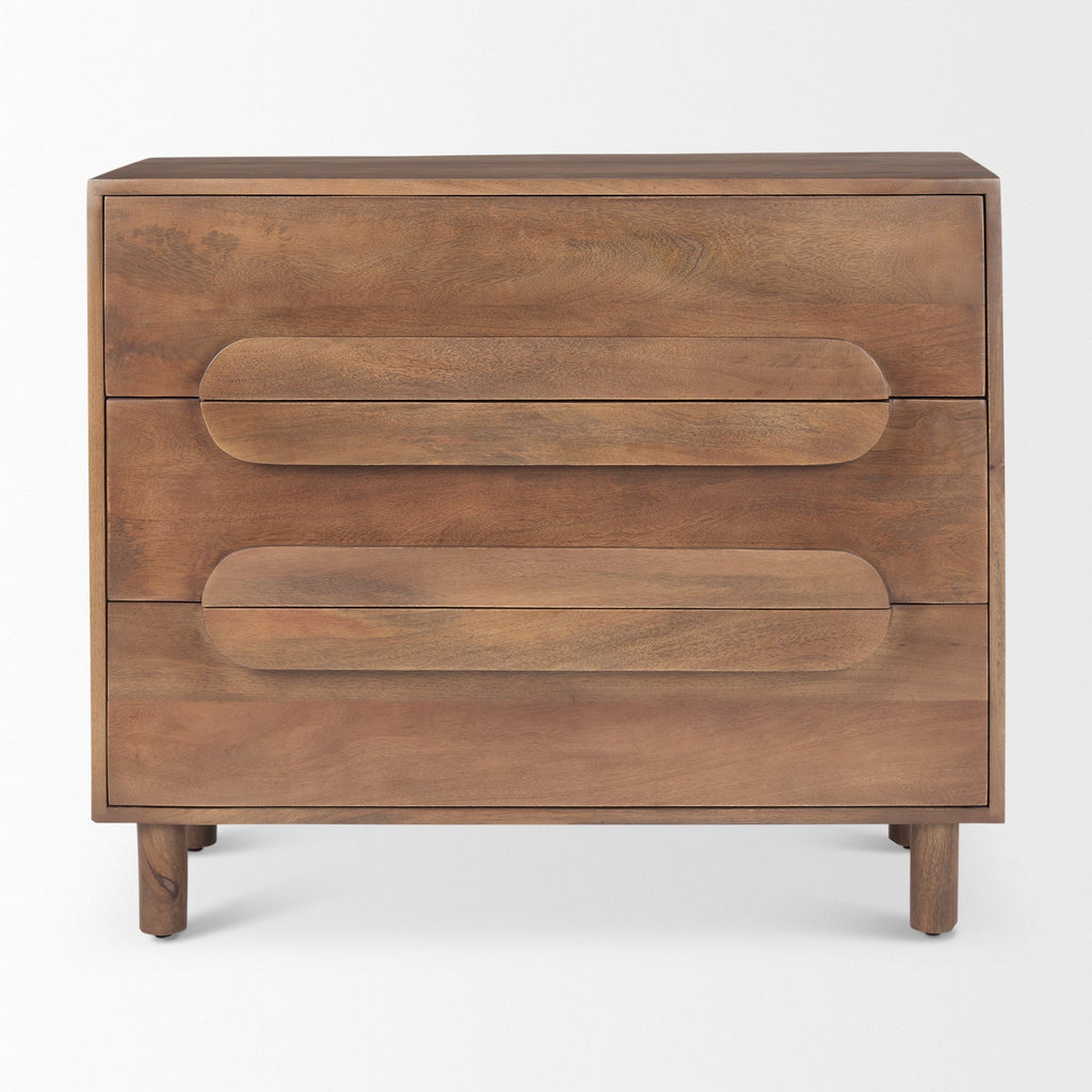 Mercana Astrid 36" x 17" x 30.3" Solid Wood Accent Cabinet