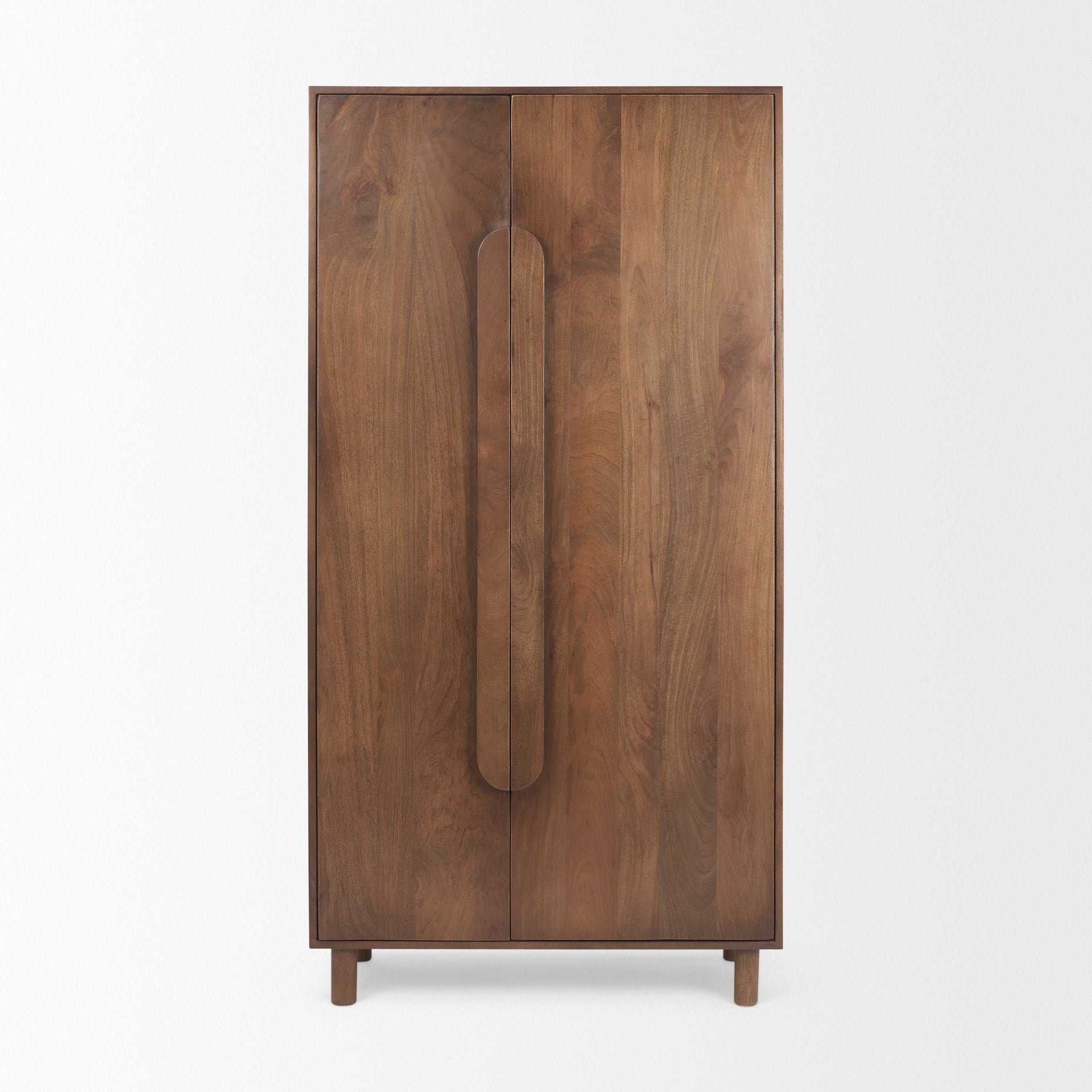 Mercana Astrid 36" x 16" x 70" Solid Wood Display Cabinet