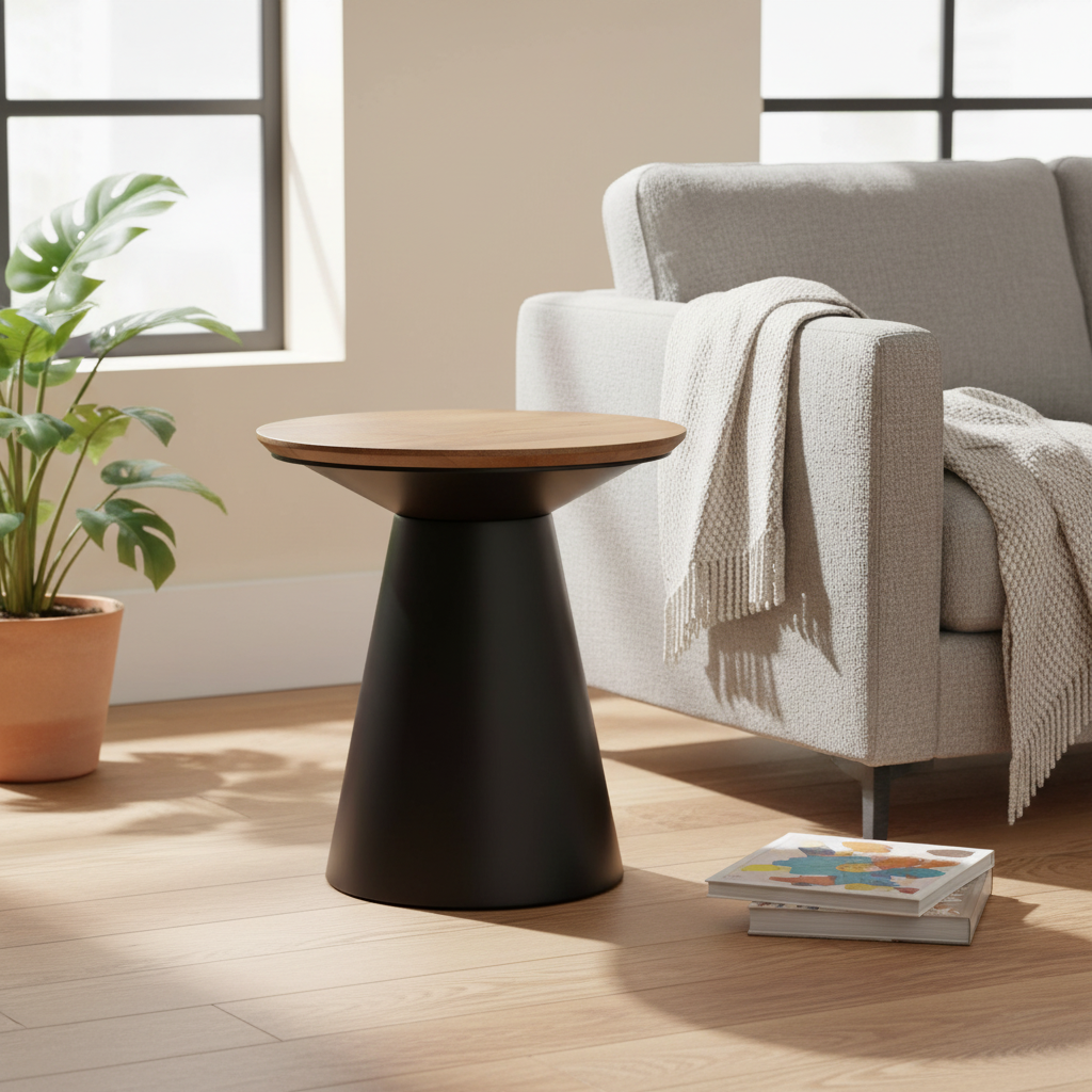 Mercana Mitchell 22" x 22" x 22.5" Metal Side Table