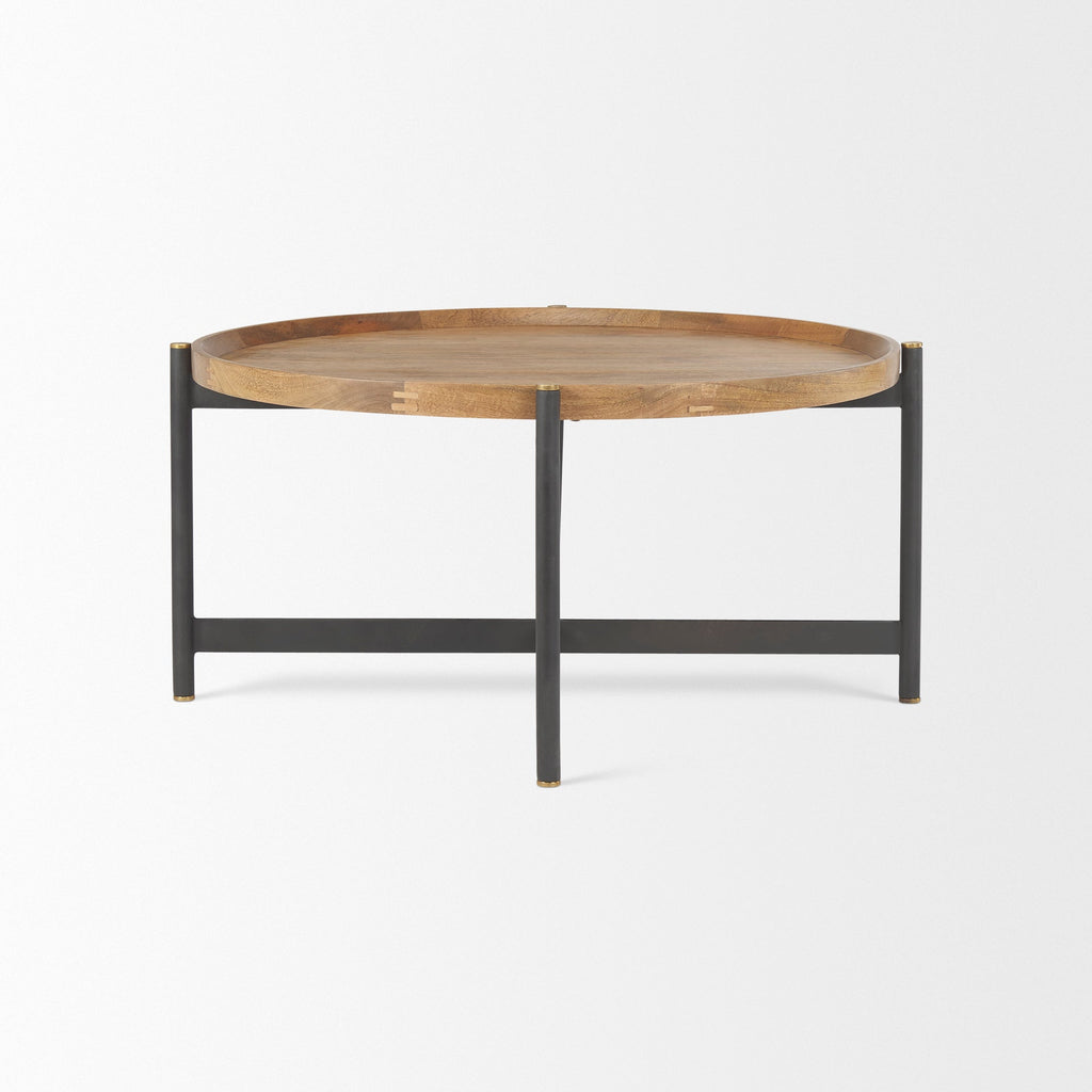 Mercana Marquisa 34.3" x 34.3" x 16.5" Solid Wood Coffee Table
