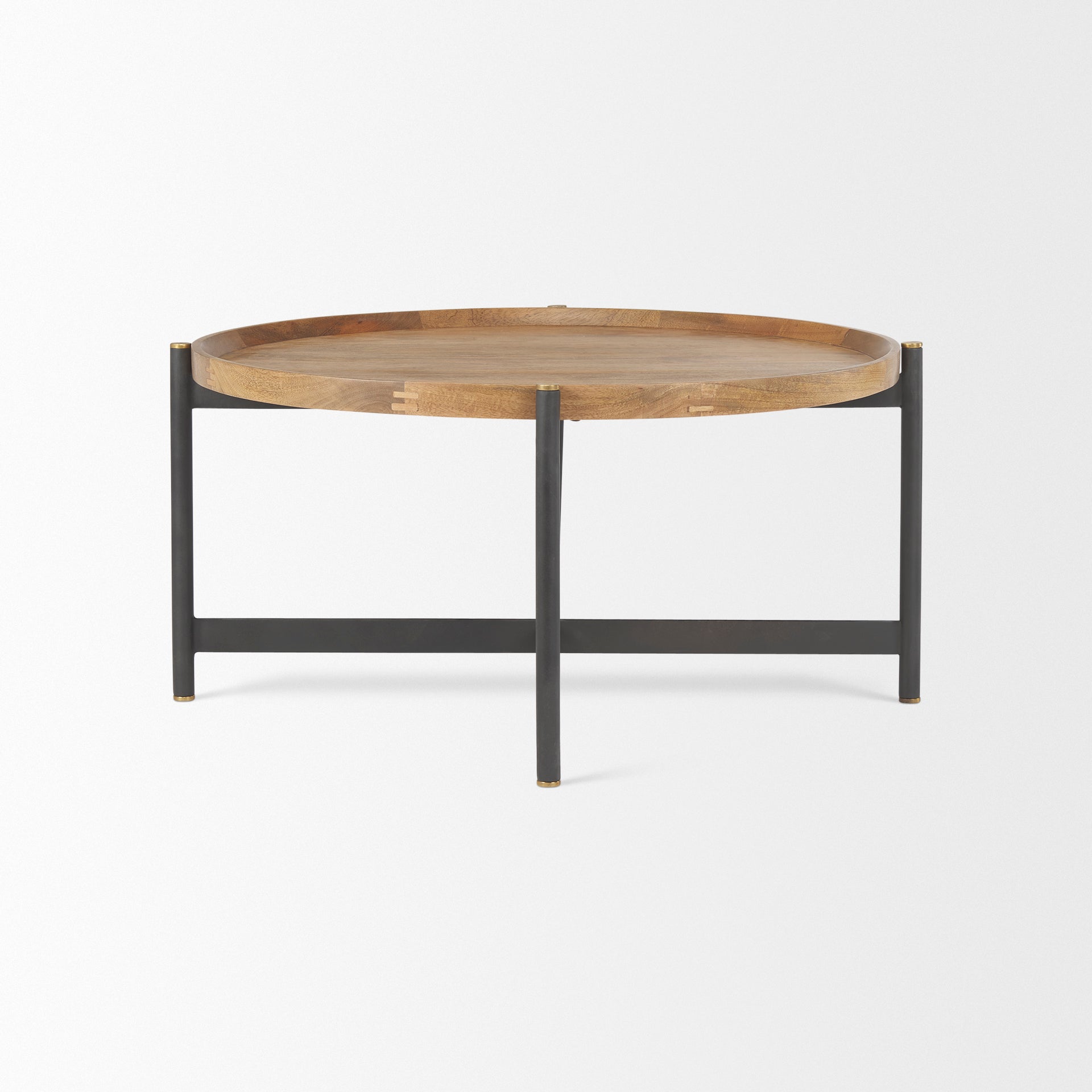 Mercana Marquisa 34.3" x 34.3" x 16.5" Solid Wood Coffee Table