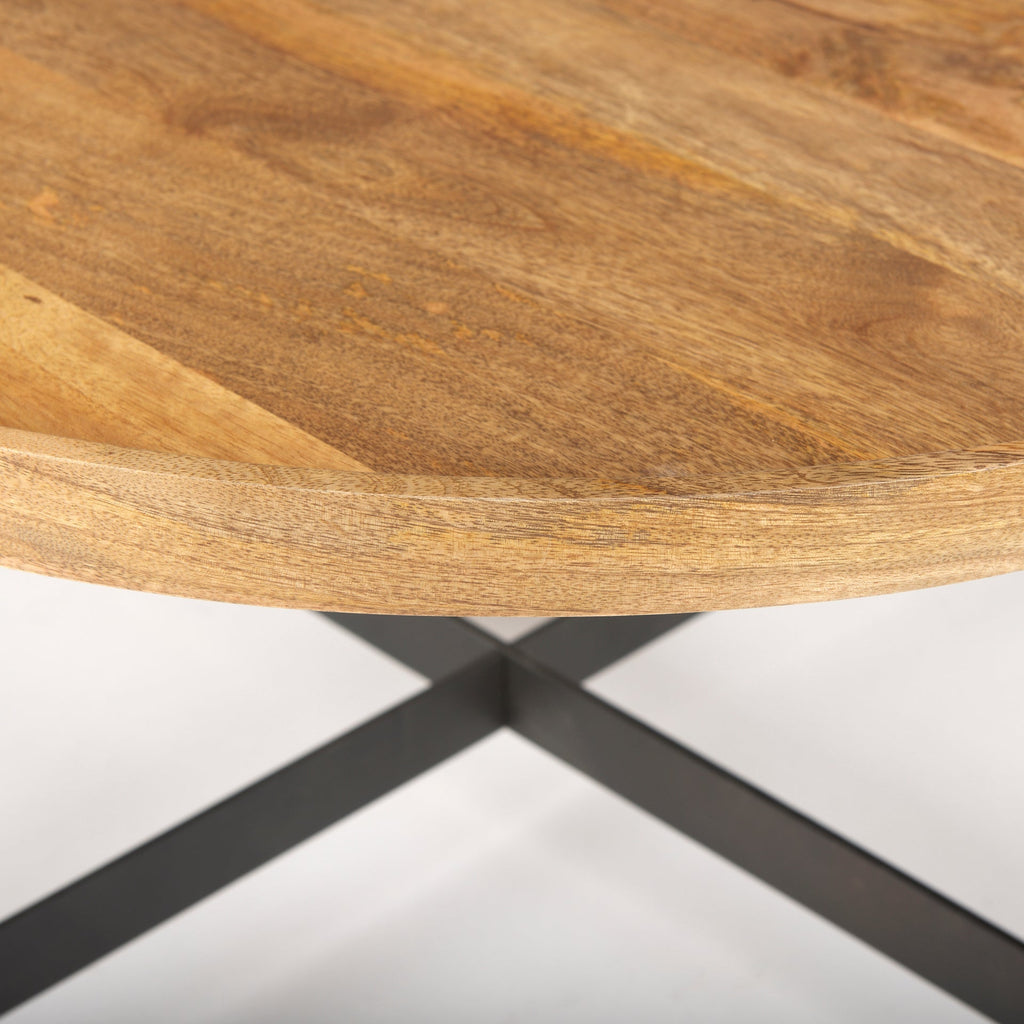 Mercana Marquisa 34.3" x 34.3" x 16.5" Solid Wood Coffee Table