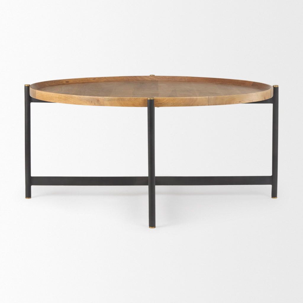 Mercana Marquisa 42" x 42" x 19" Solid Wood Coffee Table