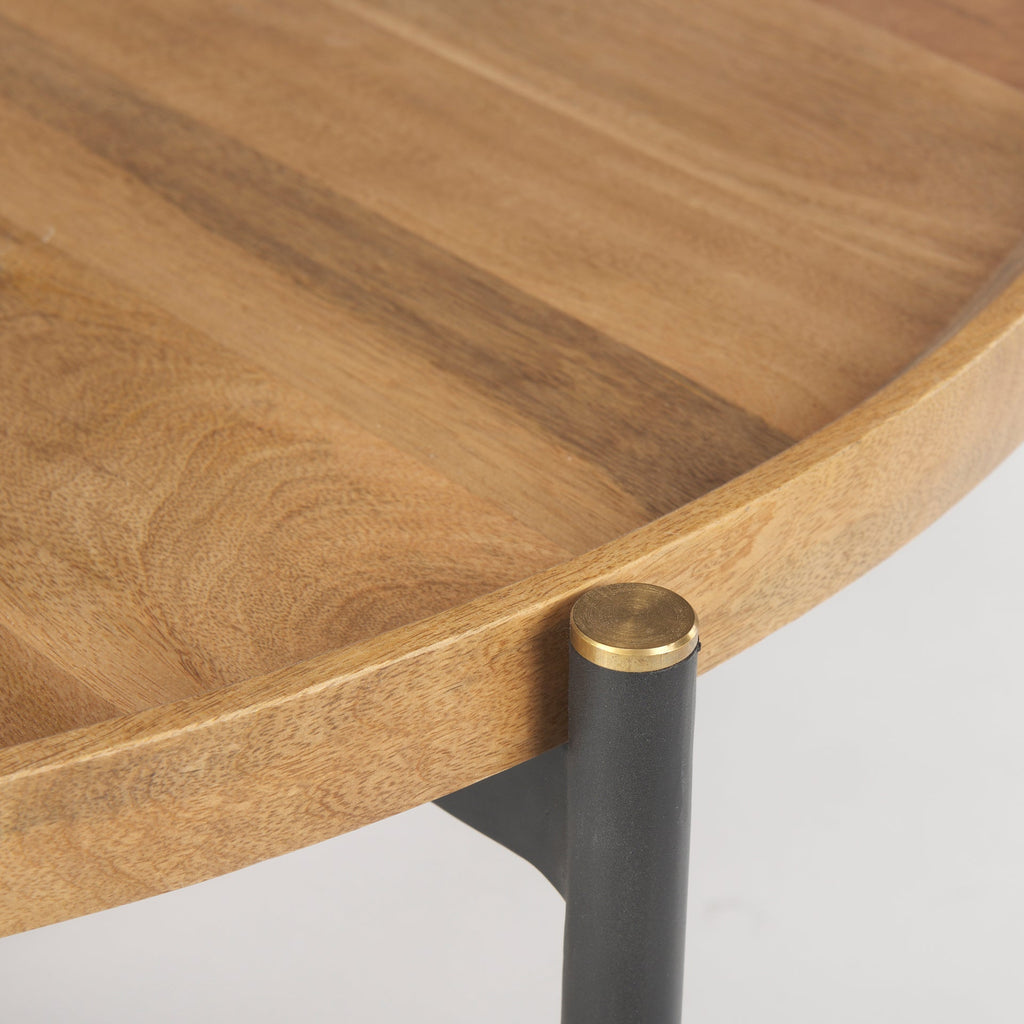 Mercana Marquisa 42" x 42" x 19" Solid Wood Coffee Table