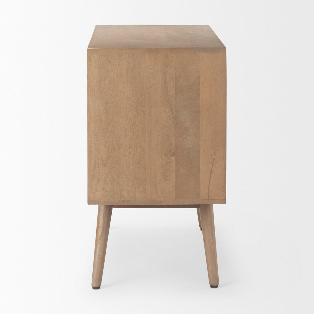 Mercana Sable 37" x 17" x 30.5" Solid Wood Accent Cabinet