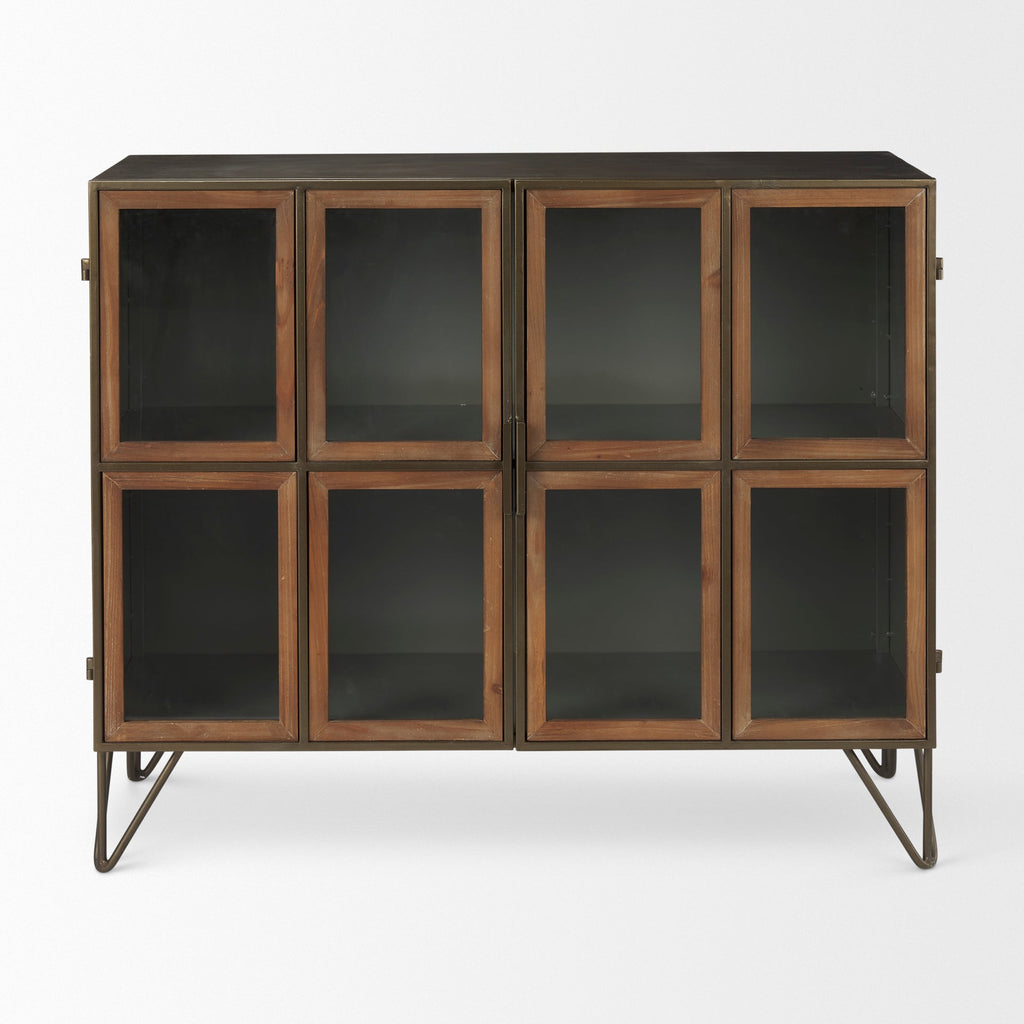 Mercana Pandora 36.8" x 16.3" x 29.9" Iron Accent Cabinet