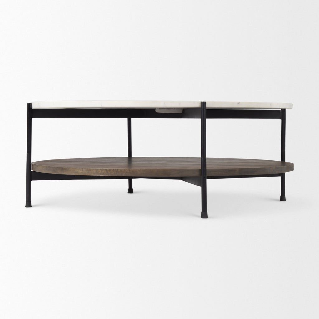 Mercana Larkin 43.5" x 43.5" x 16" Wood Coffee Table