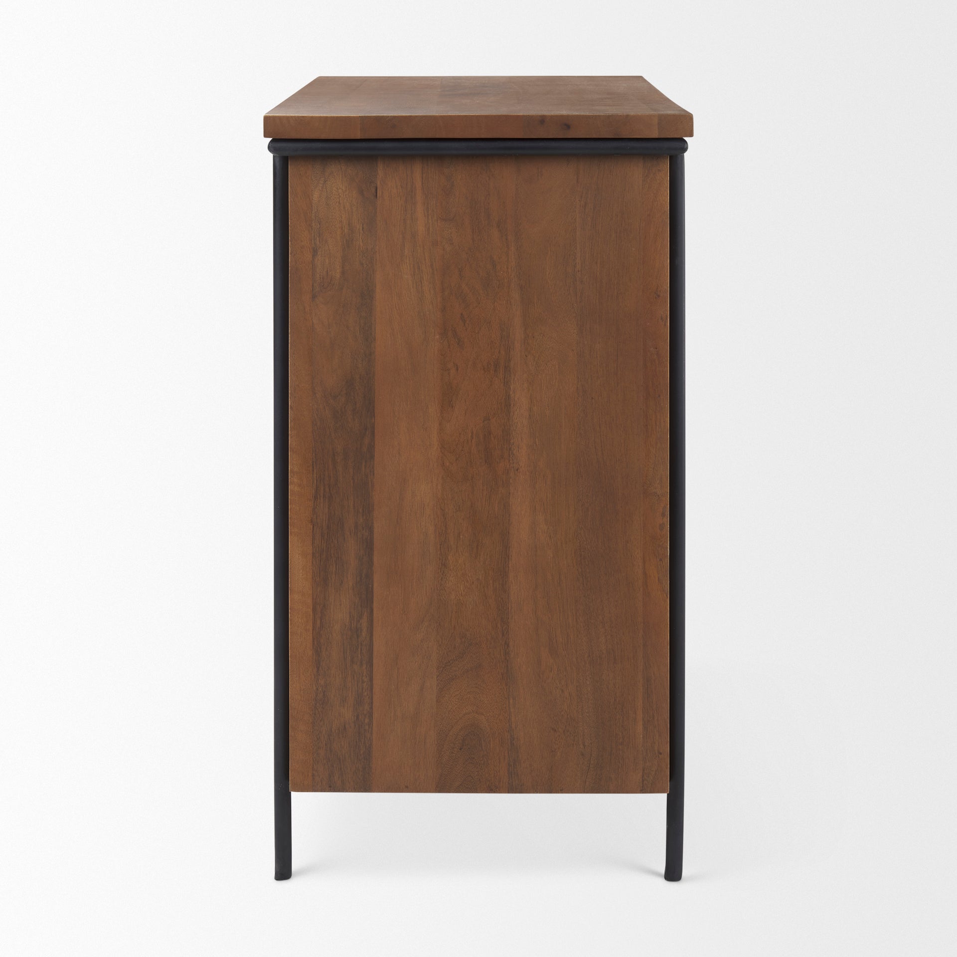 Mercana Maddox 40" x 18.5" x 32.8" Iron,Solid Wood Accent Cabinet
