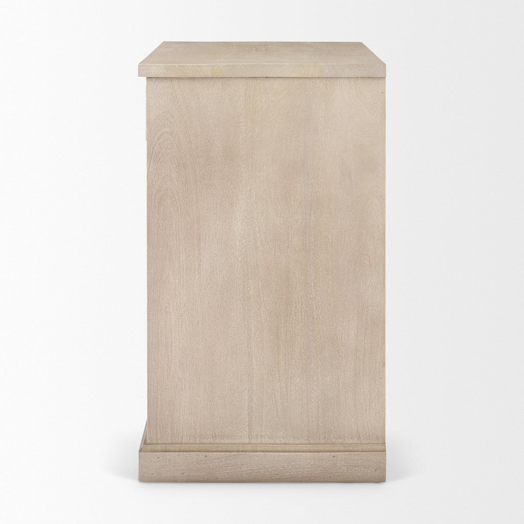 Mercana Braxton 33.5" x 18.5" x 31.5" Solid Wood Accent Cabinet