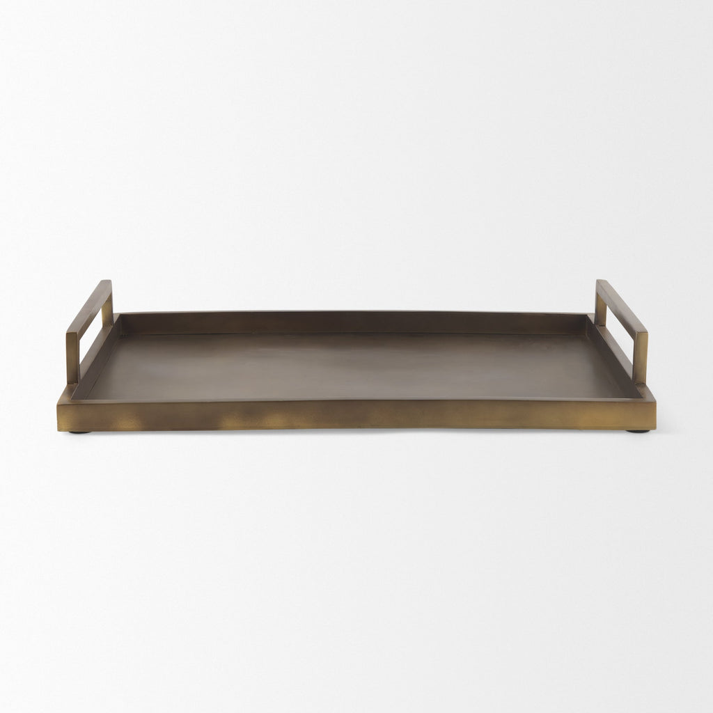 Mercana Shay 22" x 15" x 3" Metal Tray