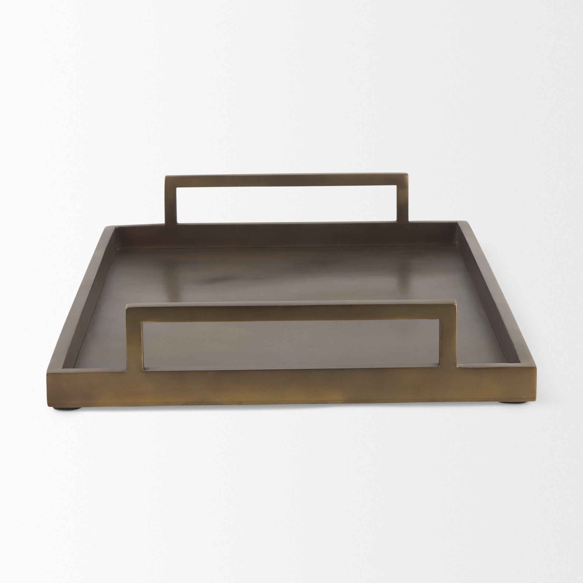 Mercana Shay 22" x 15" x 3" Metal Tray