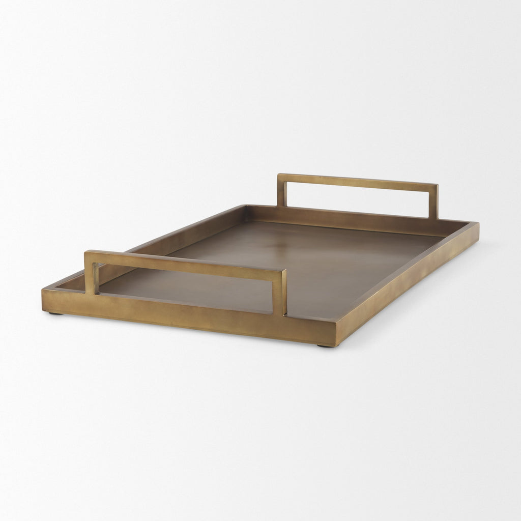 Mercana Shay 22" x 15" x 3" Metal Tray