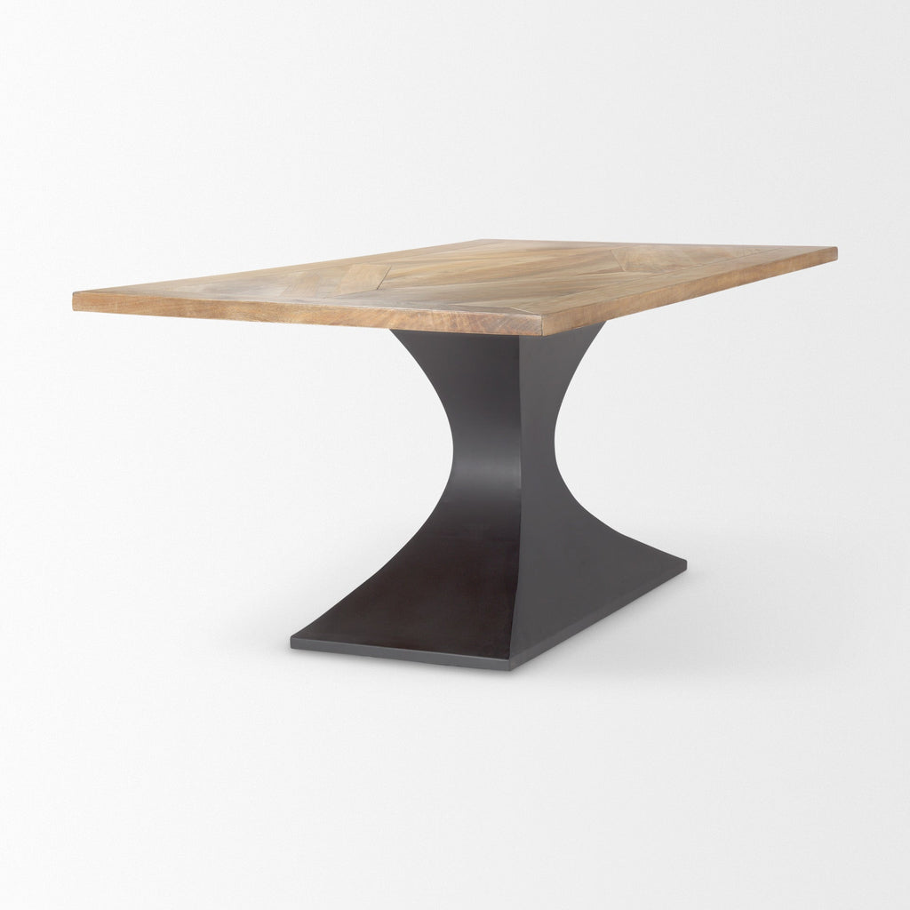 Mercana Maxton 79" x 39" x 30" Metal Dining Table