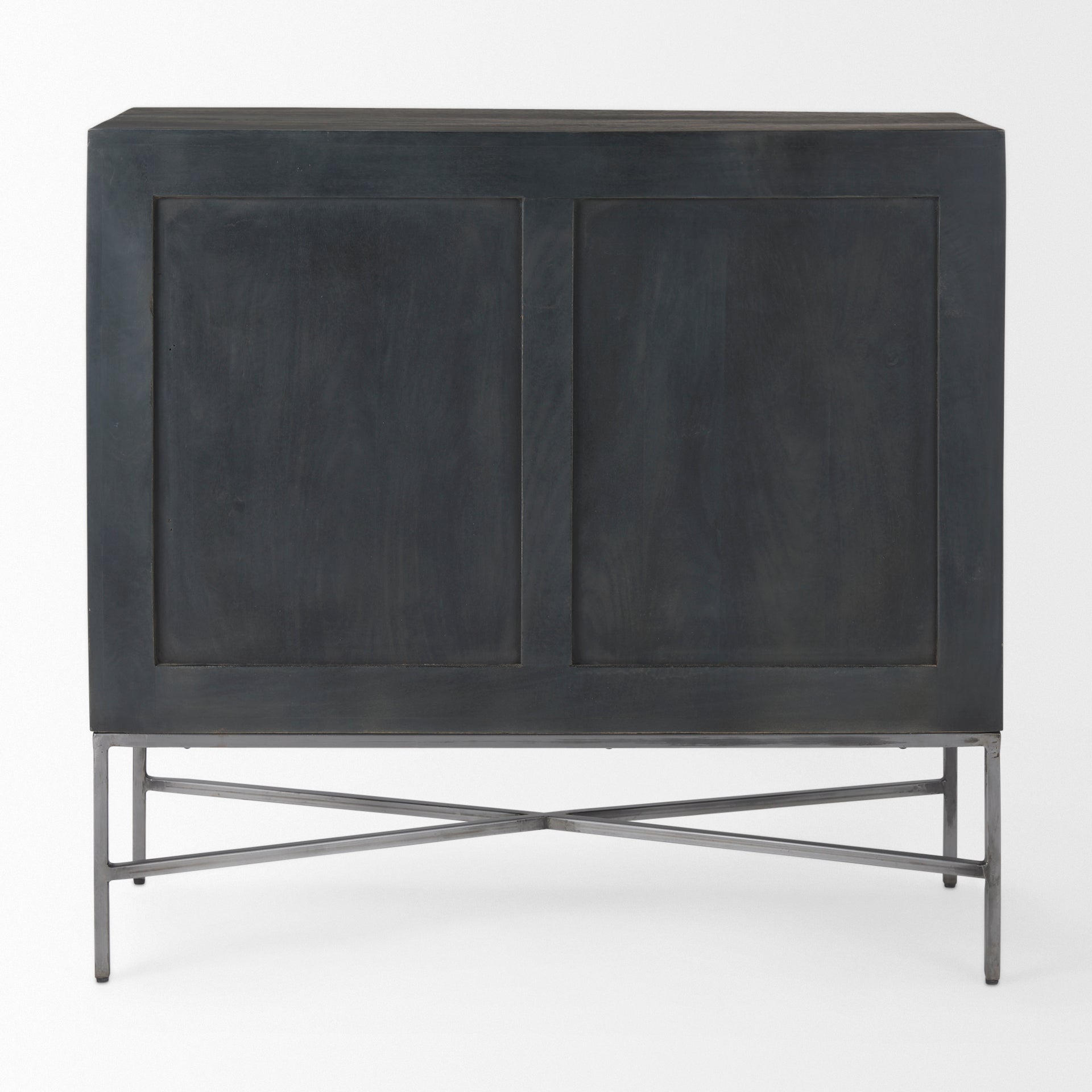 Mercana Hogarth 36" x 16" x 34" Iron,Solid Wood Accent Cabinet